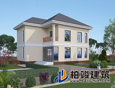 这是一种非常适合农村自建的别墅设计，造价便宜，经济实惠。