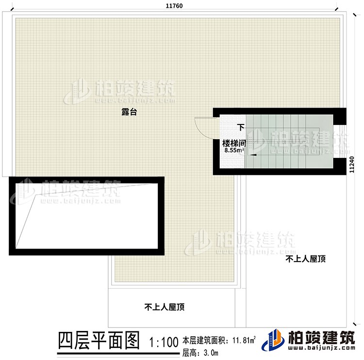 层顶：楼梯间、露台、屋顶