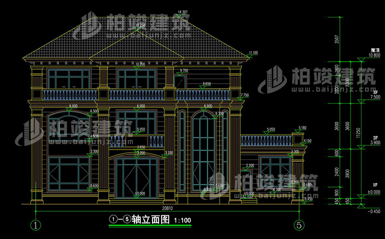 正立面图