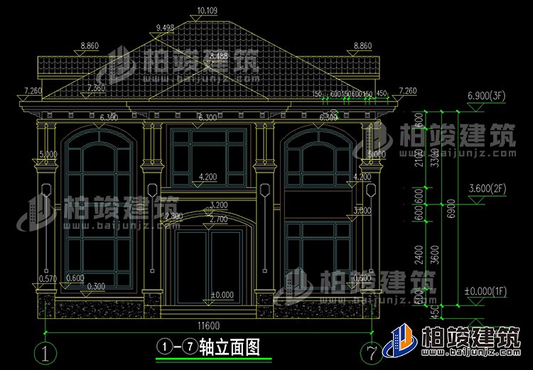 正立面图